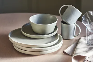 Sandsbro piatto piano grigio chiaro, Ø26 cm, set da 8 - Scandi Living