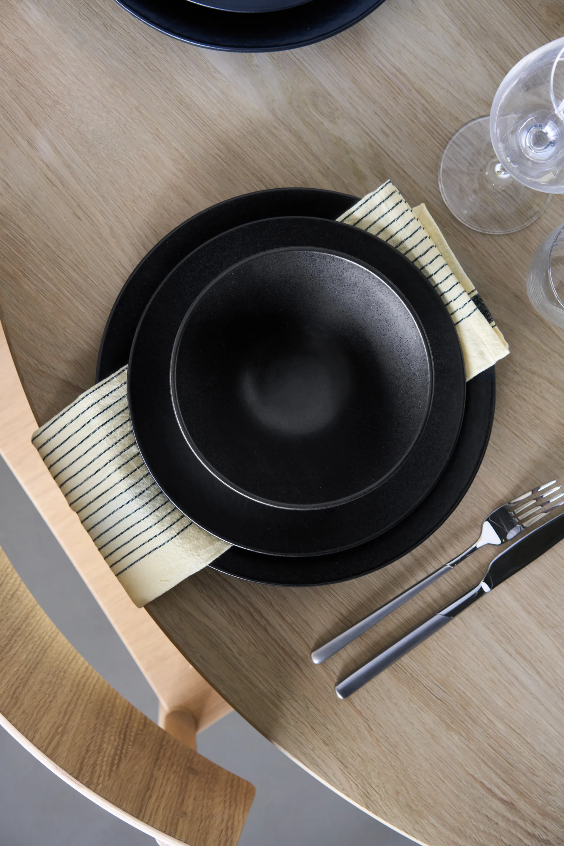 Scodella da zuppa Terra, Nero in gres, Ø16 cm Scandi Living