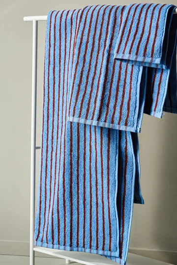 Set asciugamani Drift 4 pezzi - Blu-rosso - Scandi Living