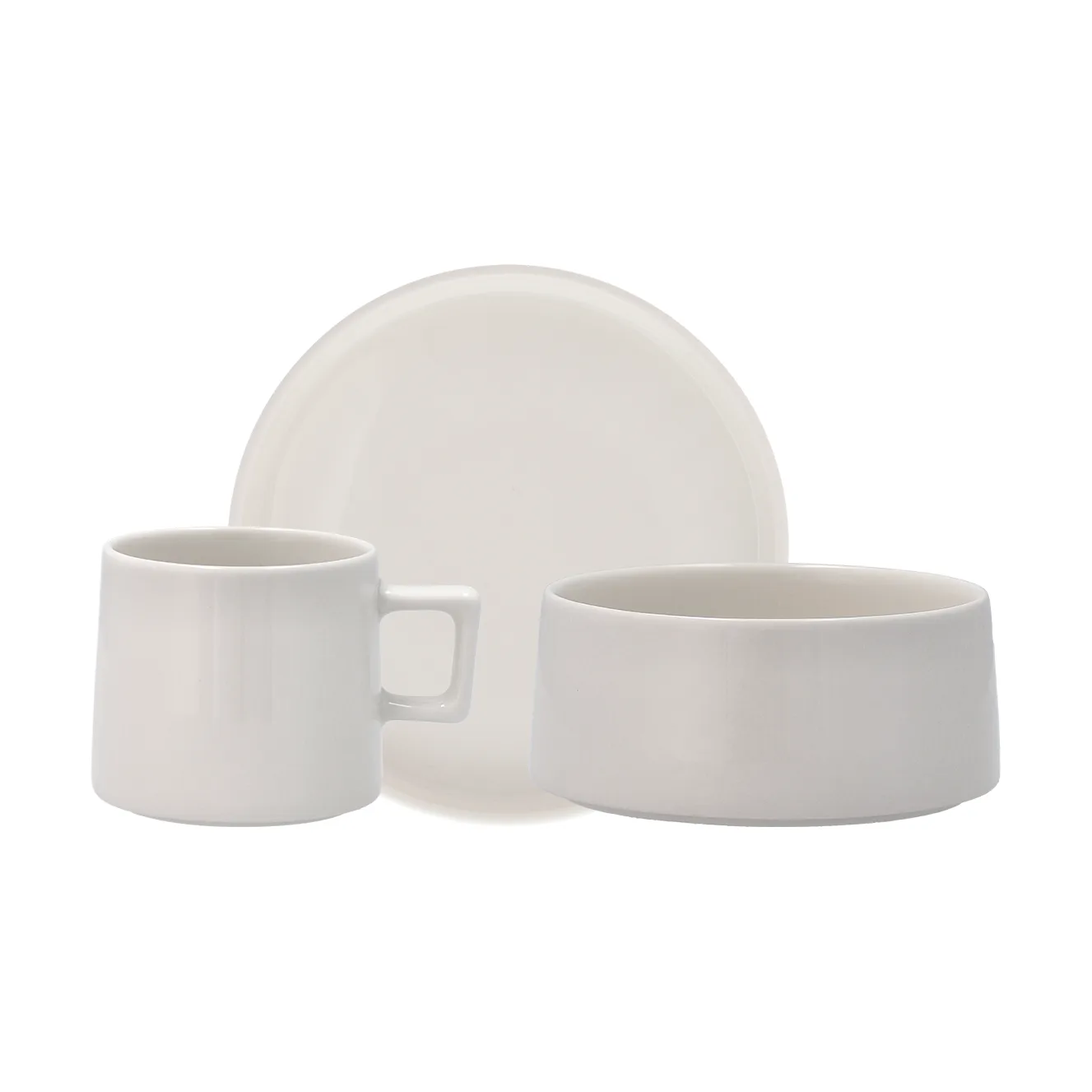 Set colazione Taper 12 pezzi - Bianco Scandi Living