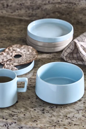 Set colazione Taper 12 pezzi - Blu chiaro - undefined - Scandi Living