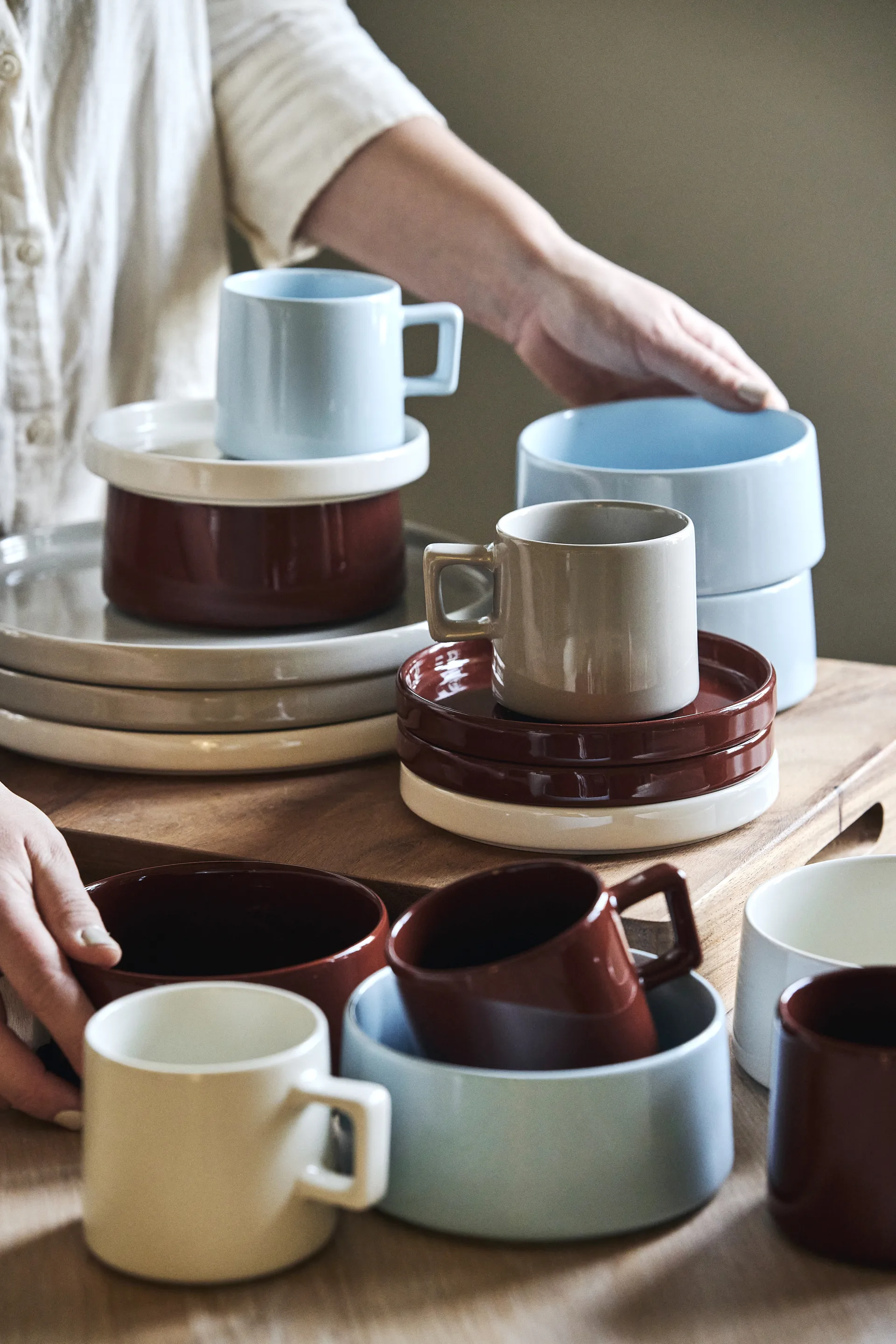 Set colazione Taper 12 pezzi - Rosso,  Scandi Living