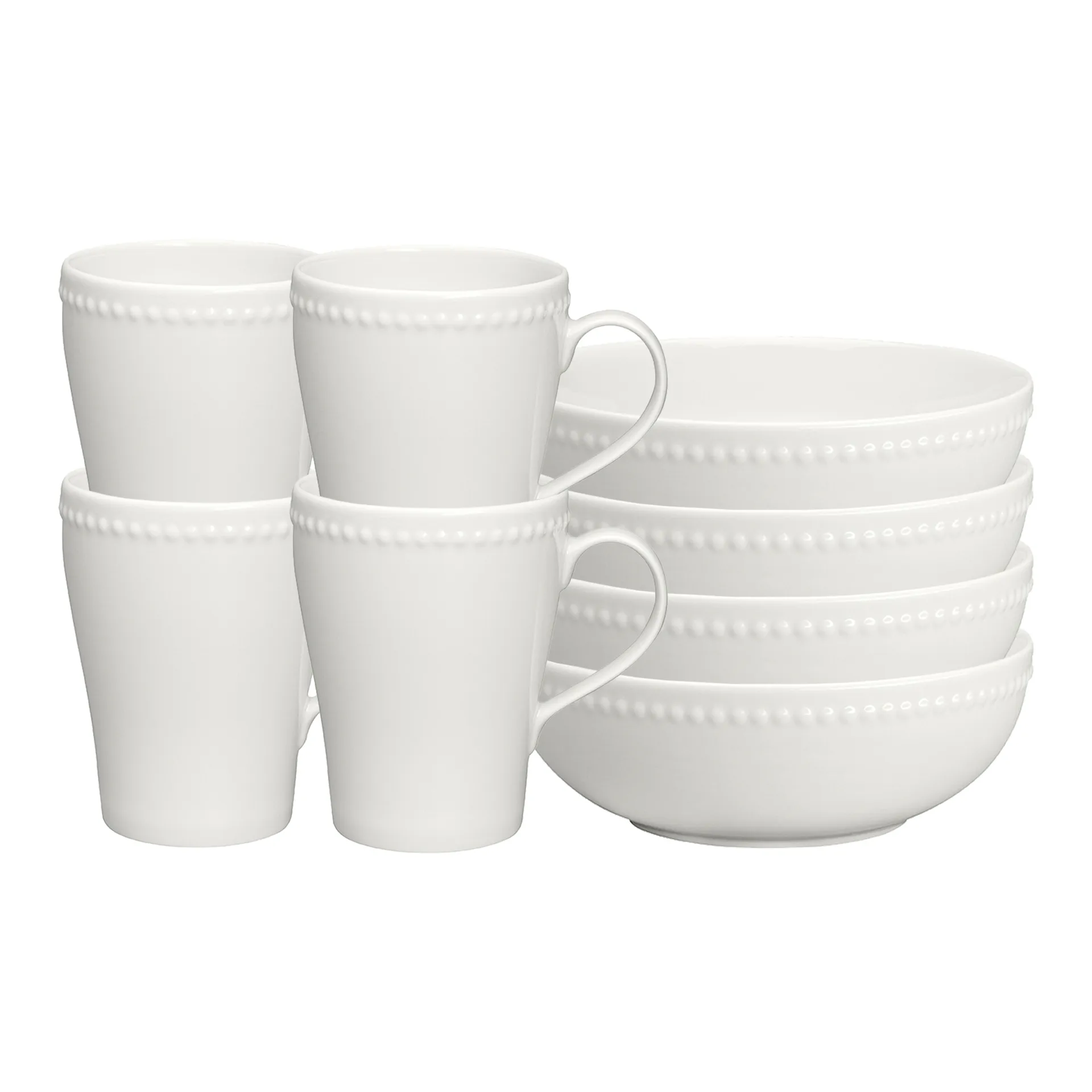 Set da colazione Dots, bianco,  Scandi Living