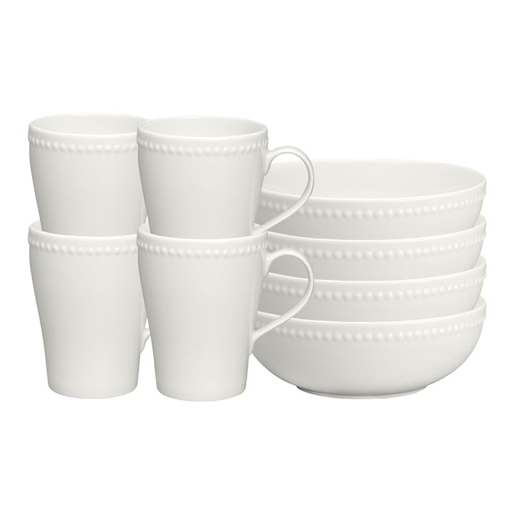 Set da colazione Dots, bianco - undefined - Scandi Living