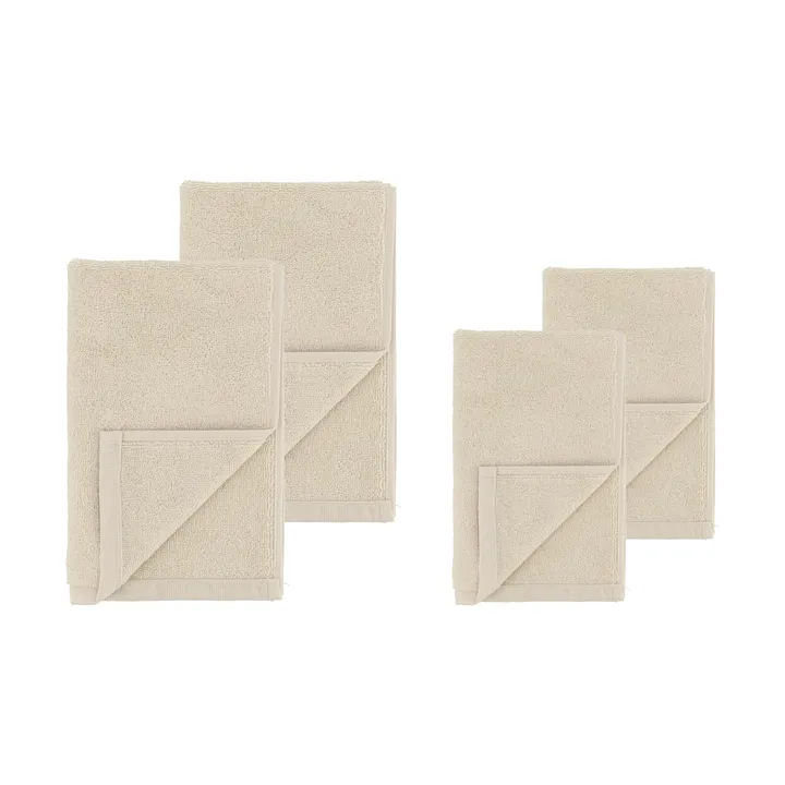 Set di asciugamani Drift 4 pezzi - Bianco - Scandi Living
