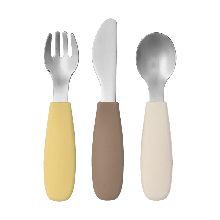 Set di posate in silicone 3 pezzi Dine - Taupe - Scandi Living