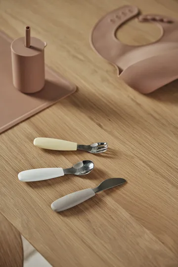 Set di posate in silicone 3 pezzi Dine - Taupe - Scandi Living