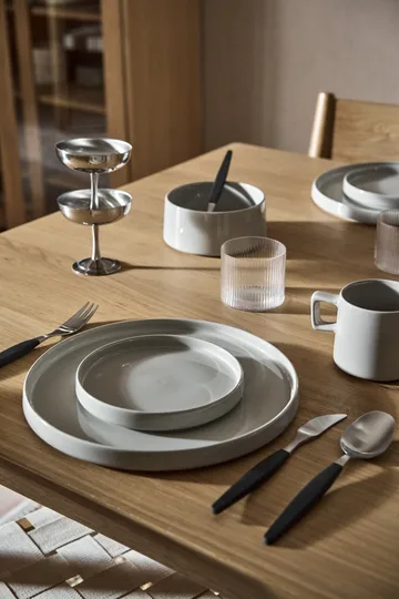 Set di stoviglie Taper 12 pezzi - Grigio chiaro - Scandi Living