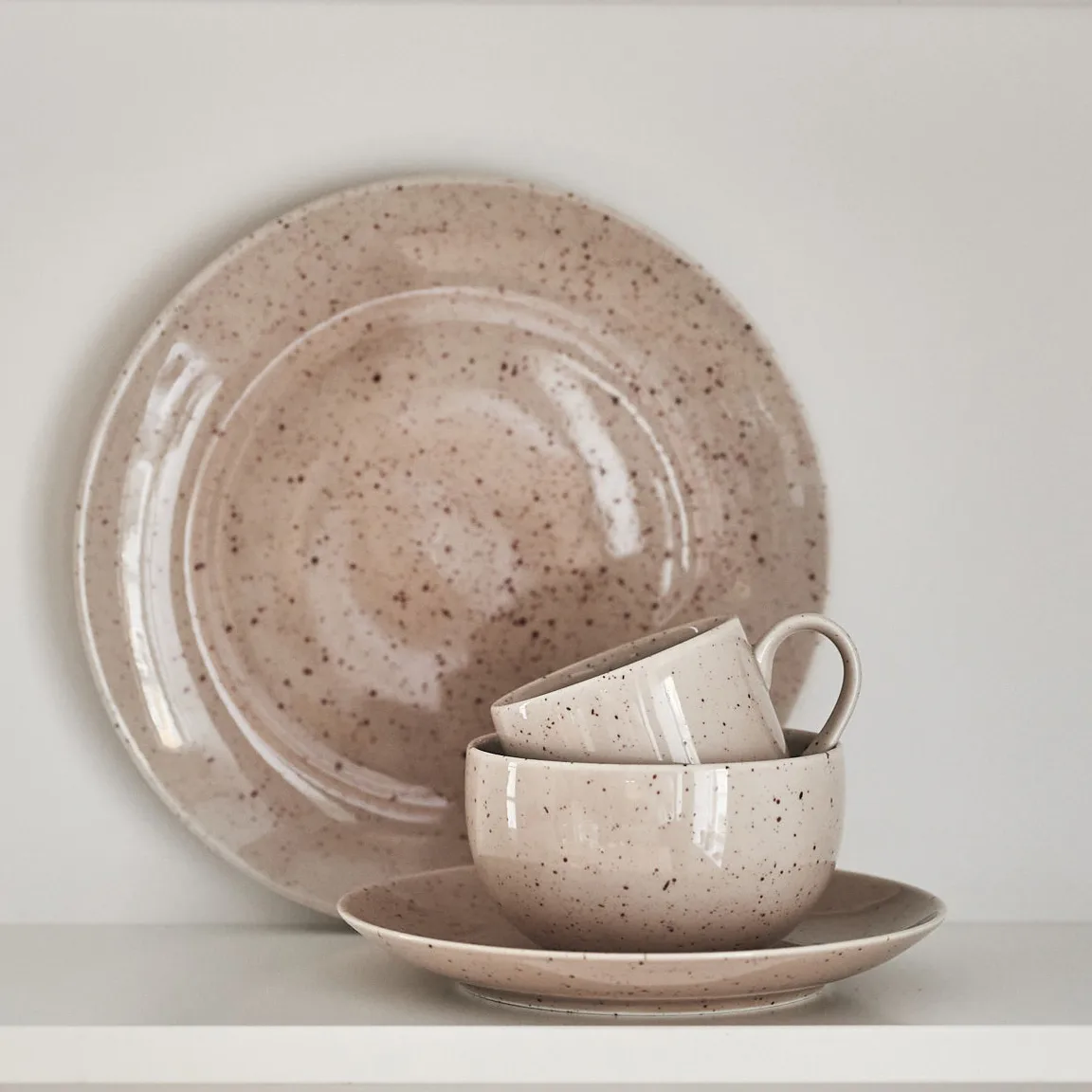Set iniziale Freckle 18 pezzi - Beige,  Scandi Living
