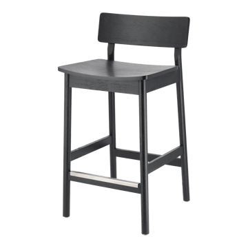Sgabello da bar Horizon 67 cm - Black brushed oak - Scandi Living