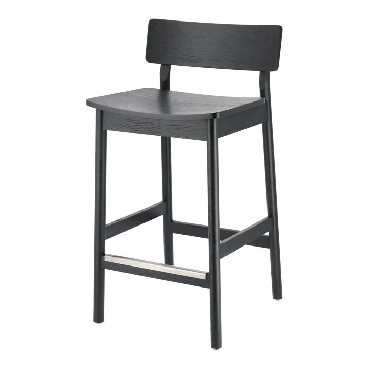 Sgabello da bar Horizon 67 cm, Black brushed oak Scandi Living