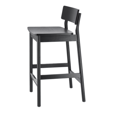 Sgabello da bar Horizon 67 cm - Black brushed oak - Scandi Living