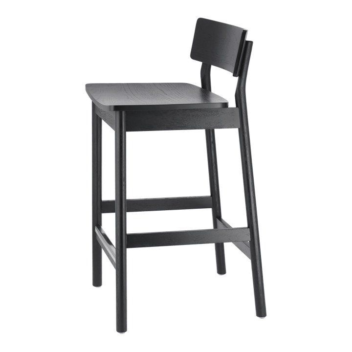 Sgabello da bar Horizon 67 cm, Black brushed oak Scandi Living