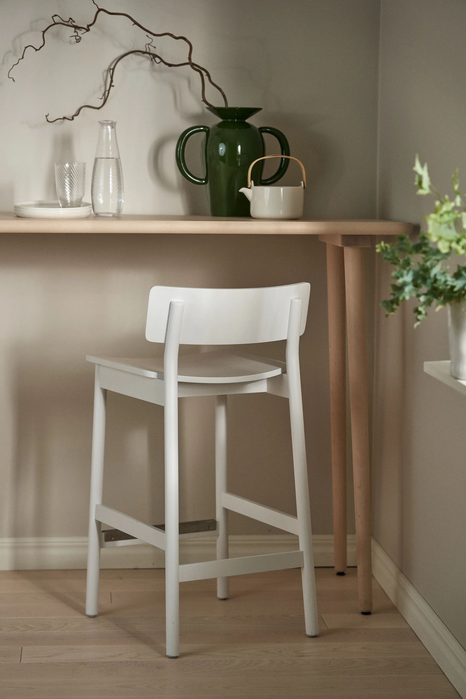 Sgabello da bar Horizon 67 cm, White Scandi Living
