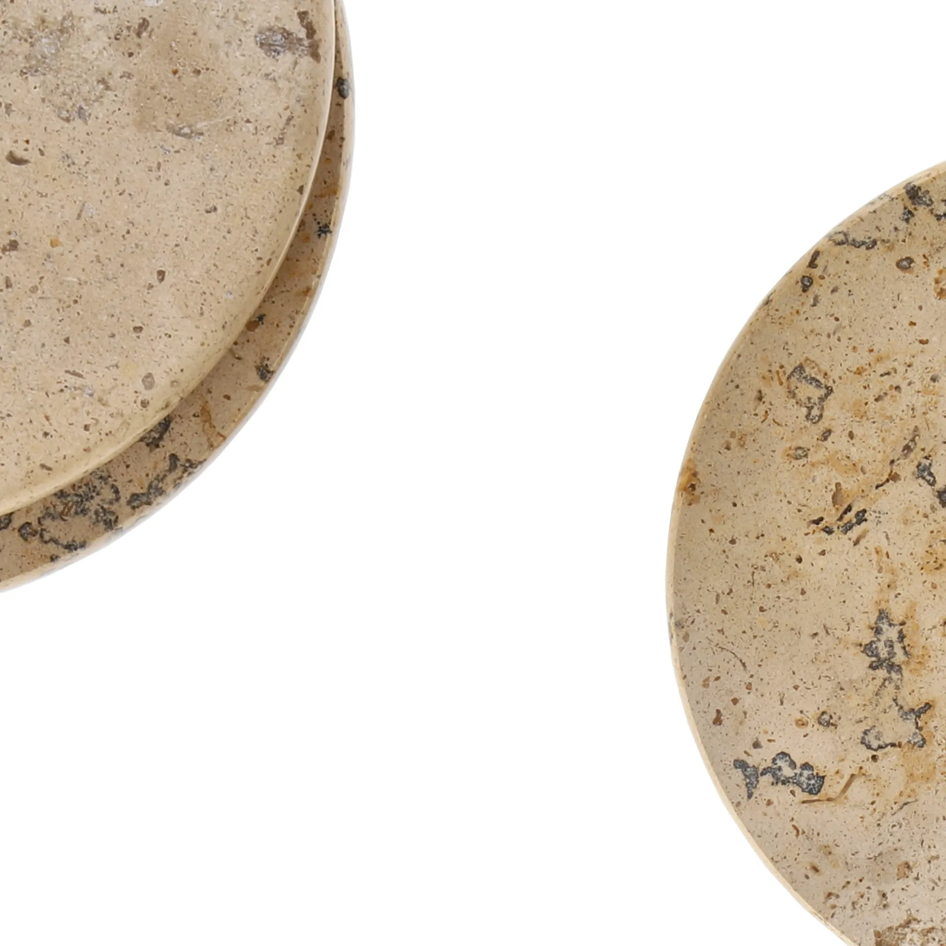 Sottobicchieri in vetro Ridge confezione da 4 Ø10 cm, Marmo Scandi Living