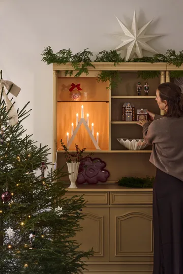 Stella dell'Avvento Bare bianco - 45 cm - Scandi Living