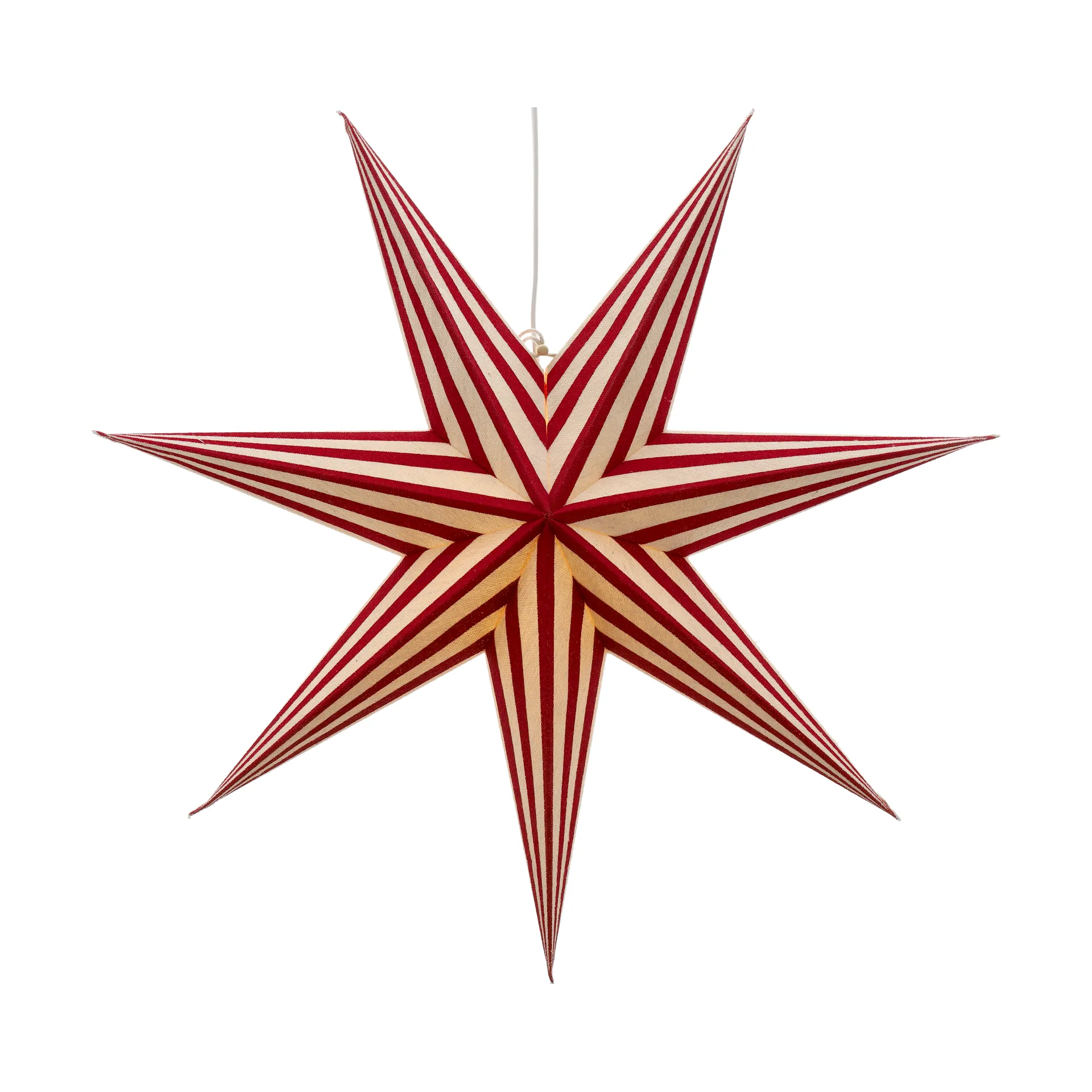 Stella dell'Avvento Bare bianco-rosso a righe, 60 cm Scandi Living