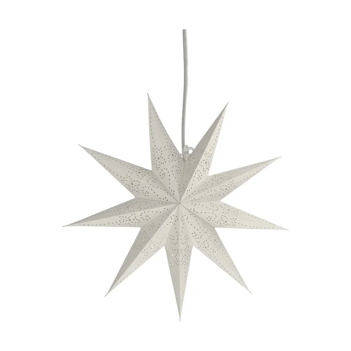 Stella dell'avvento Folk - Bianco, Ø45 cm - Scandi Living