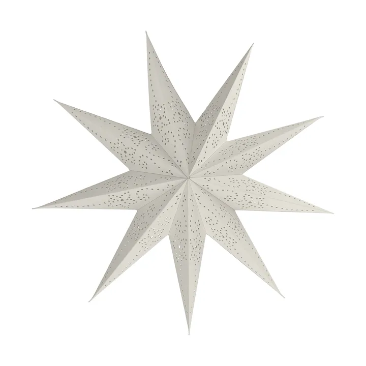Stella dell'avvento Folk - Bianco, Ø45 cm - Scandi Living