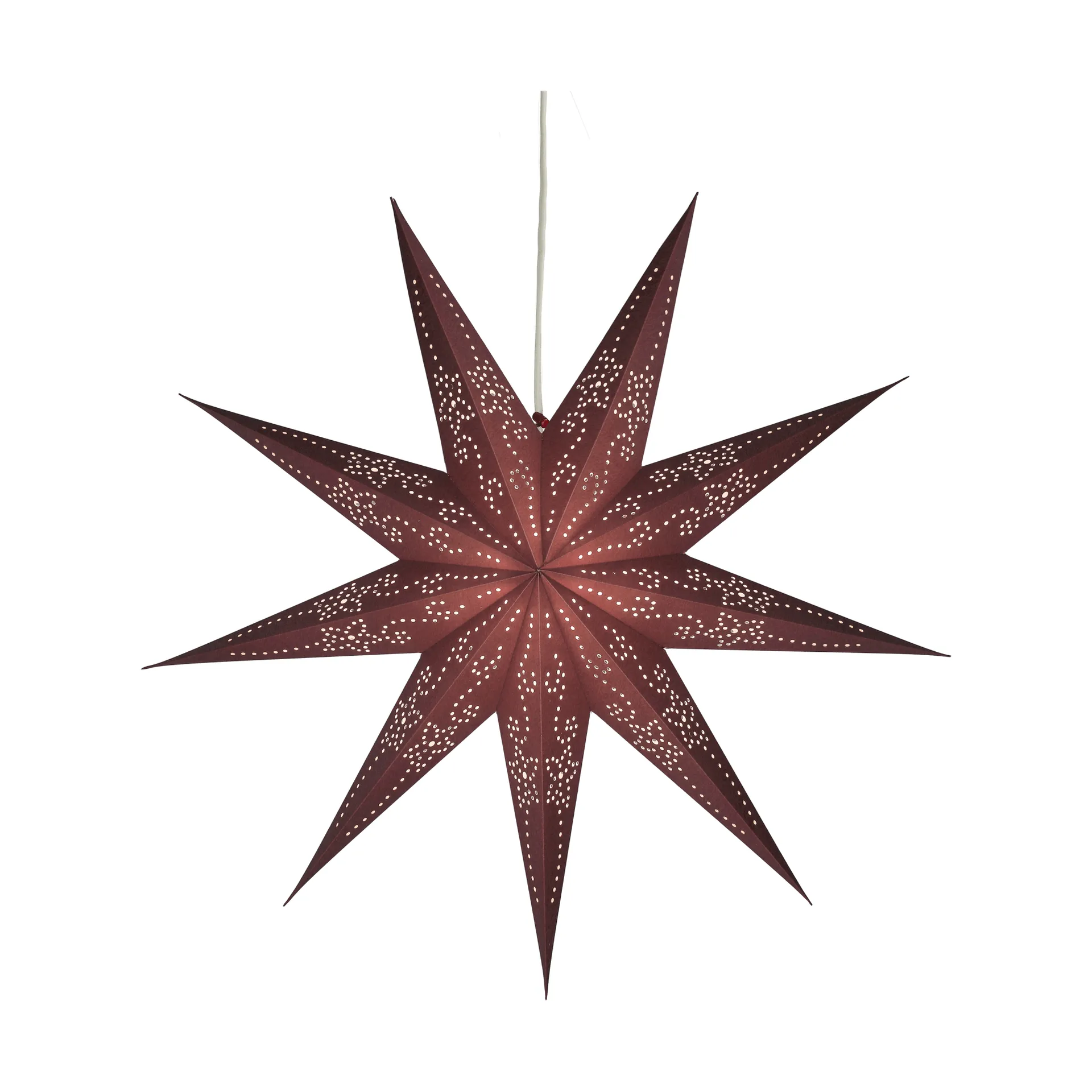 Stella dell'avvento Folk, Burgundy, Ø45 cm Scandi Living
