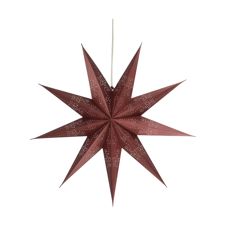 Stella dell'avvento Folk - Burgundy, Ø60 cm - Scandi Living