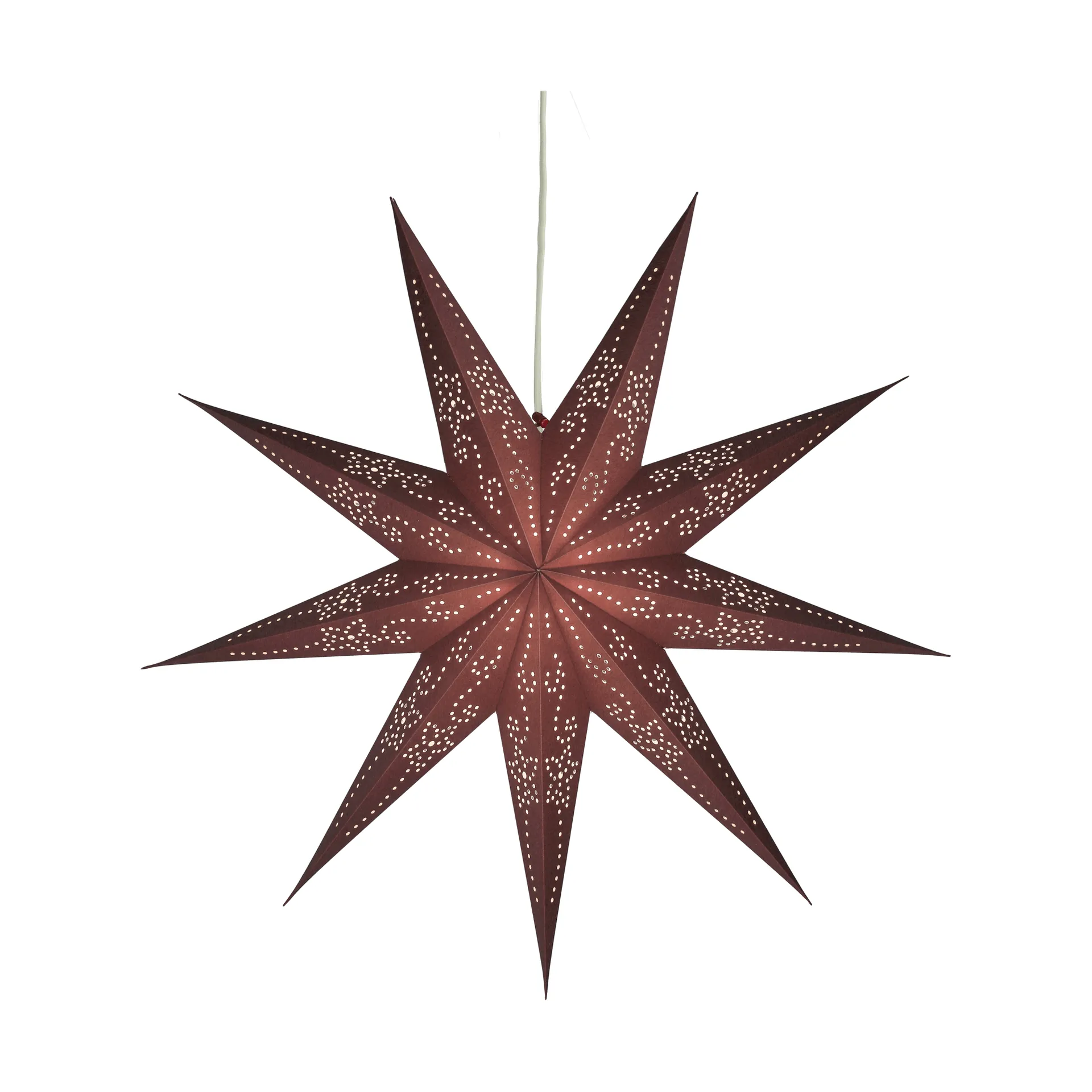 Stella dell'avvento Folk, Burgundy, Ø60 cm Scandi Living