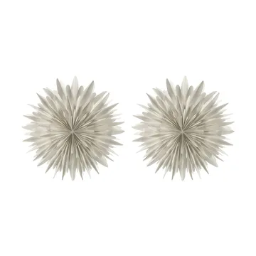 Stella dell'Avvento Luna Ø80 cm confezione da 2 - Bianco con pois - Scandi Living