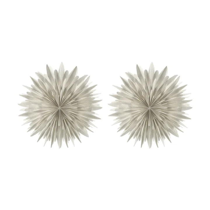 Stella dell'Avvento Luna Ø80 cm confezione da 2 - Bianco con pois - Scandi Living
