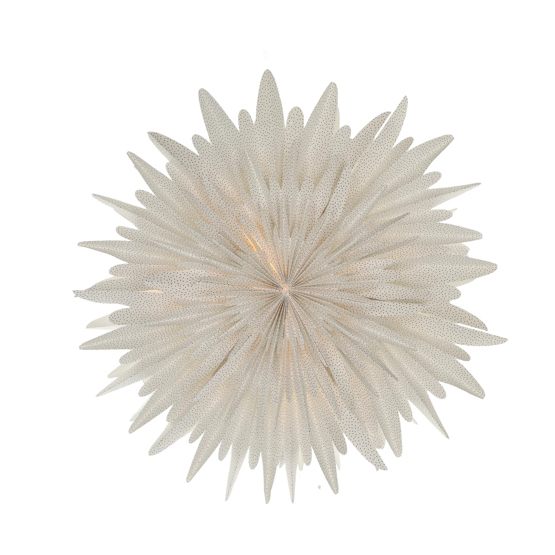 Stella dell'Avvento Luna Ø80 cm confezione da 2 - Bianco con pois Scandi Living