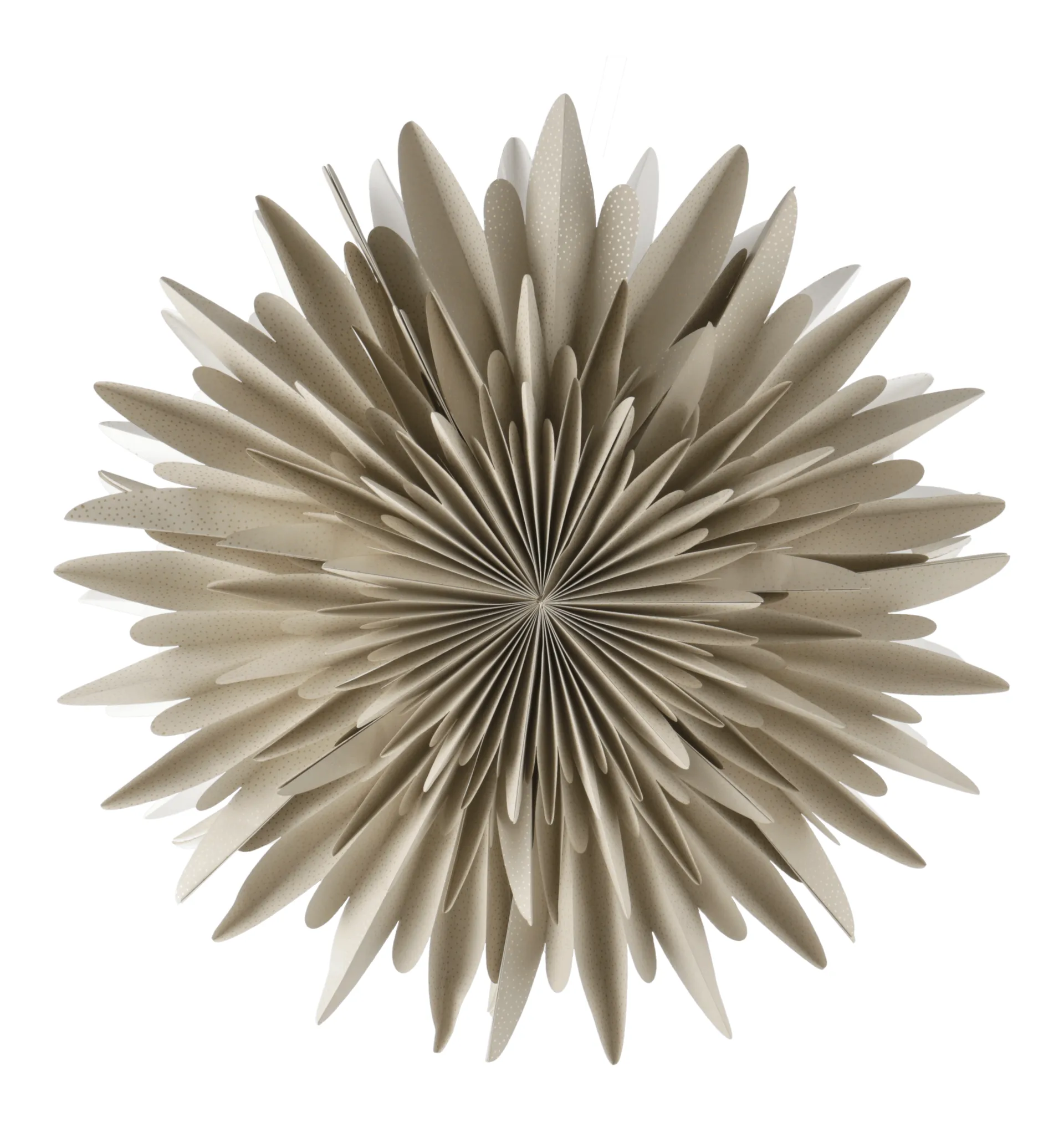 Stella dell'Avvento Luna beige con pois, 60 cm Scandi Living