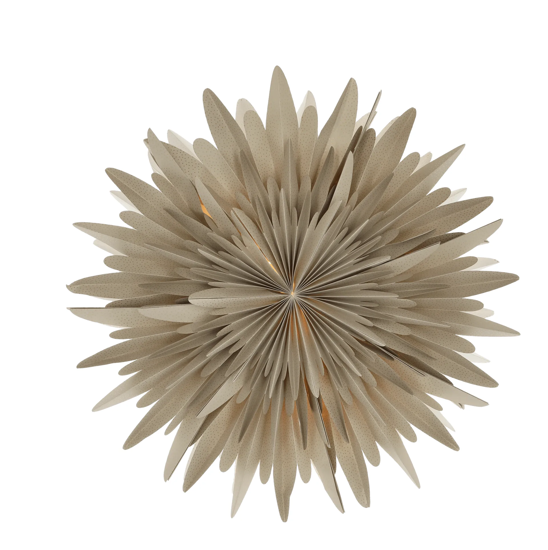Stella dell'Avvento Luna beige con pois, 60 cm Scandi Living