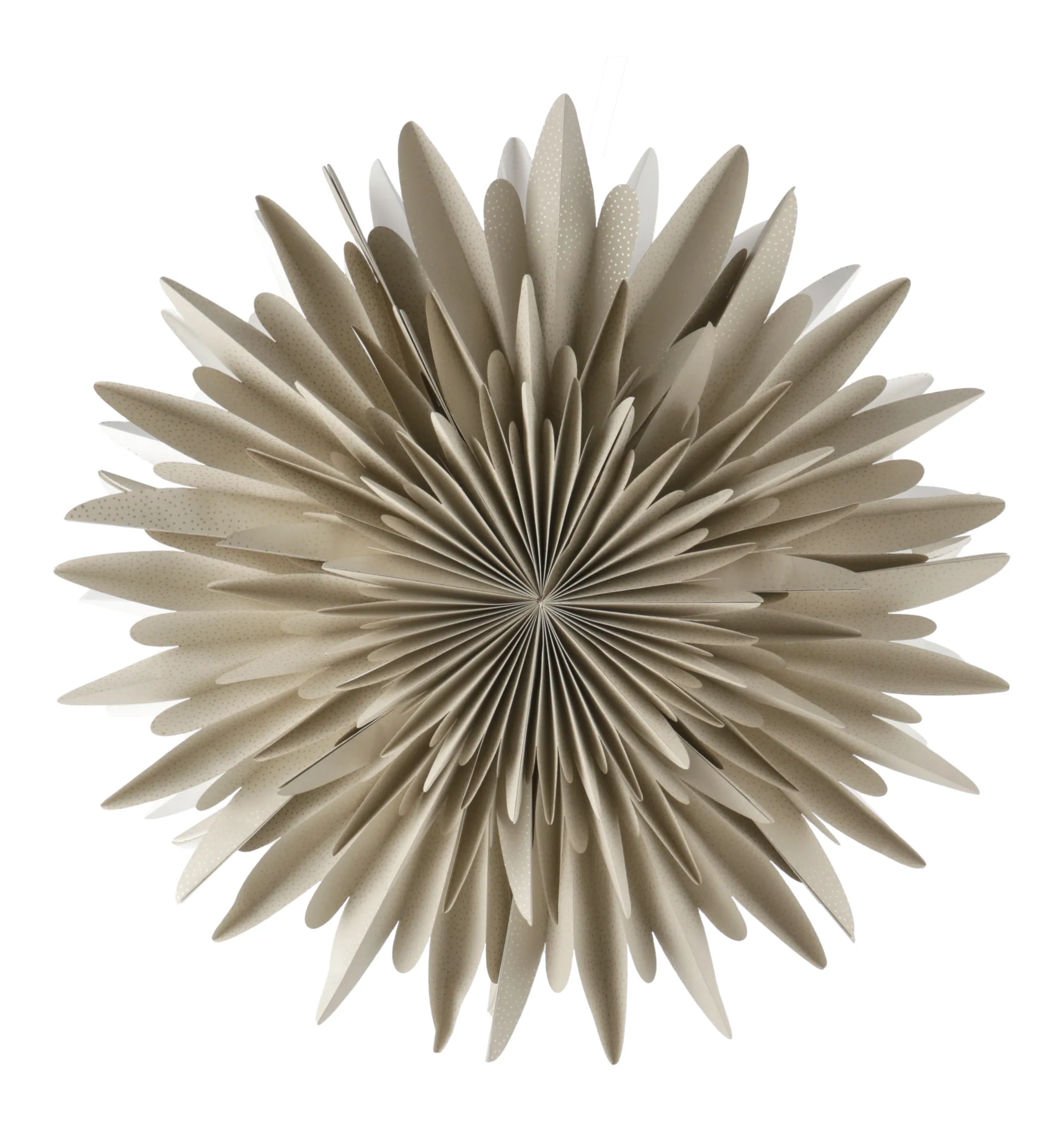 Stella dell'Avvento Luna beige con pois, 60 cm Scandi Living