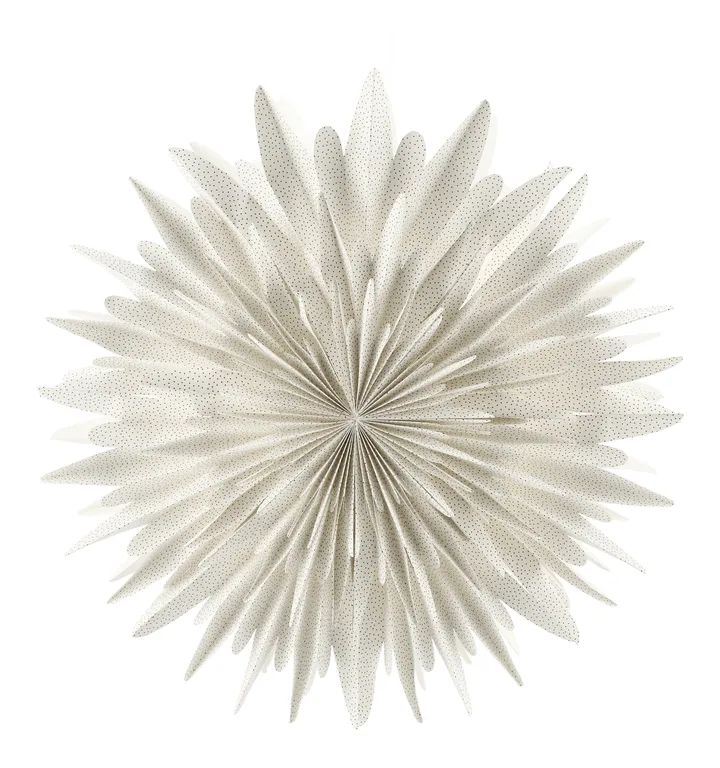 Stella dell'Avvento Luna bianca con pois - 60 cm - Scandi Living