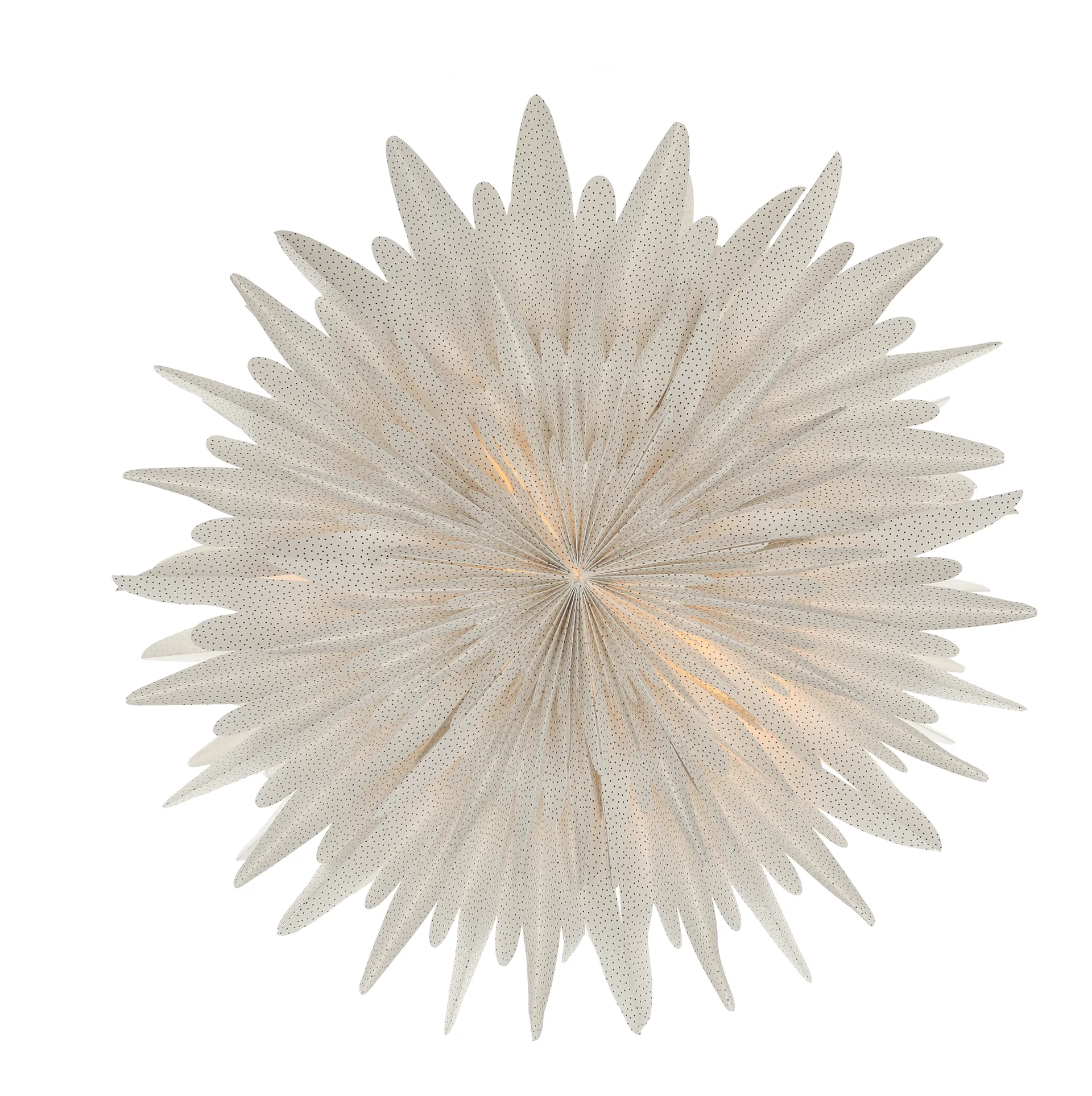 Stella dell'Avvento Luna bianca con pois, Ø80 cm Scandi Living