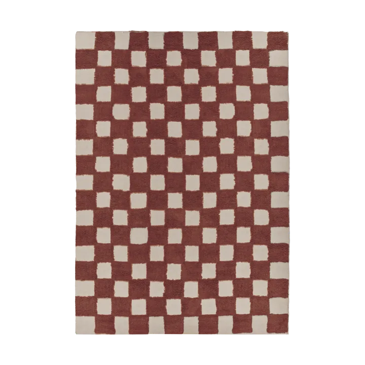 Tappeto Checker Play 170x240 cm - Rust - Scandi Living