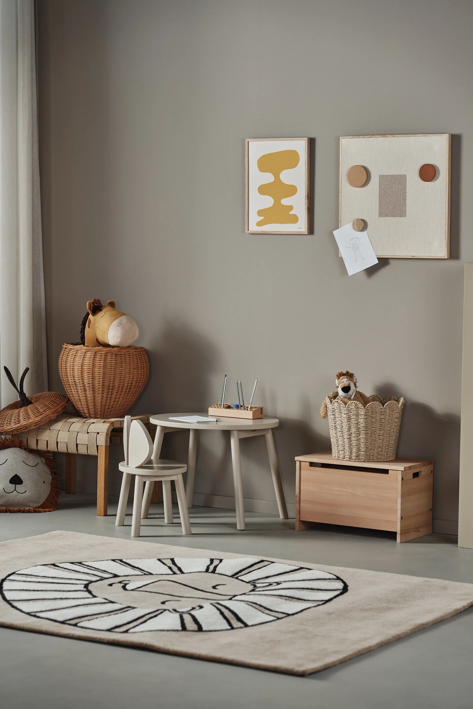 Tappeto di lana Roar 170x240 cm, Sand Scandi Living