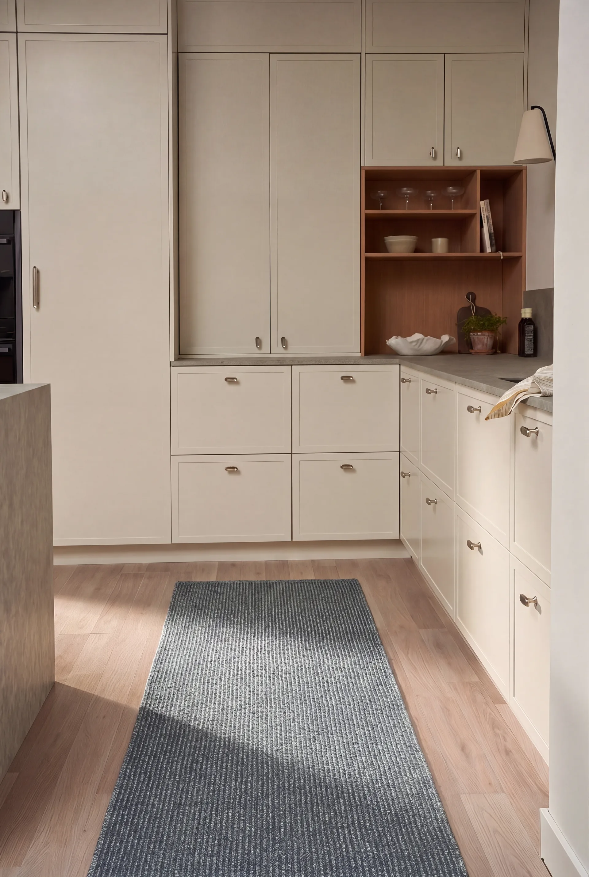 Tappeto Fallow da corridoio, Blu, 70x250 cm Scandi Living