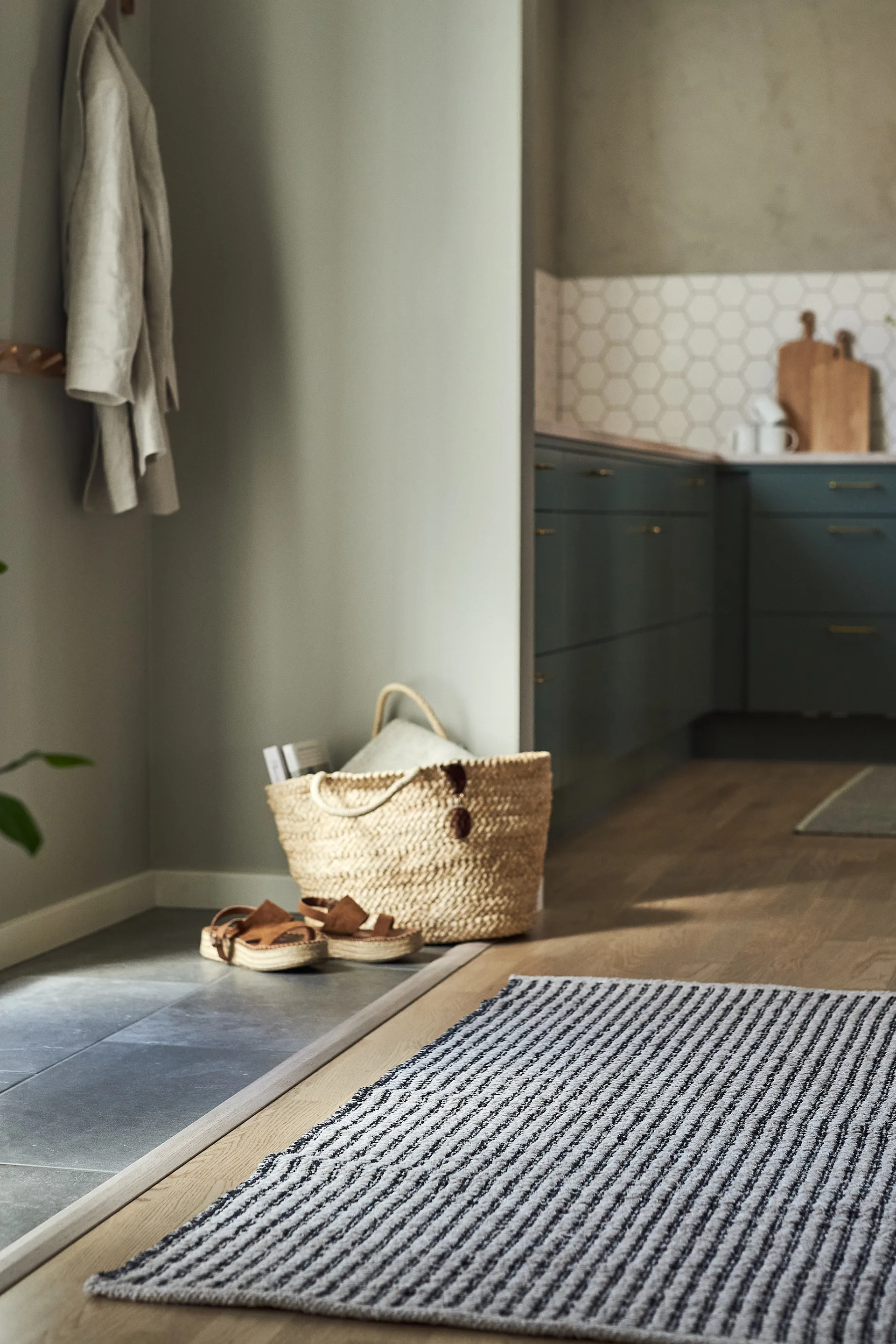 Tappeto Harvest beige-nero, 70x250cm Scandi Living