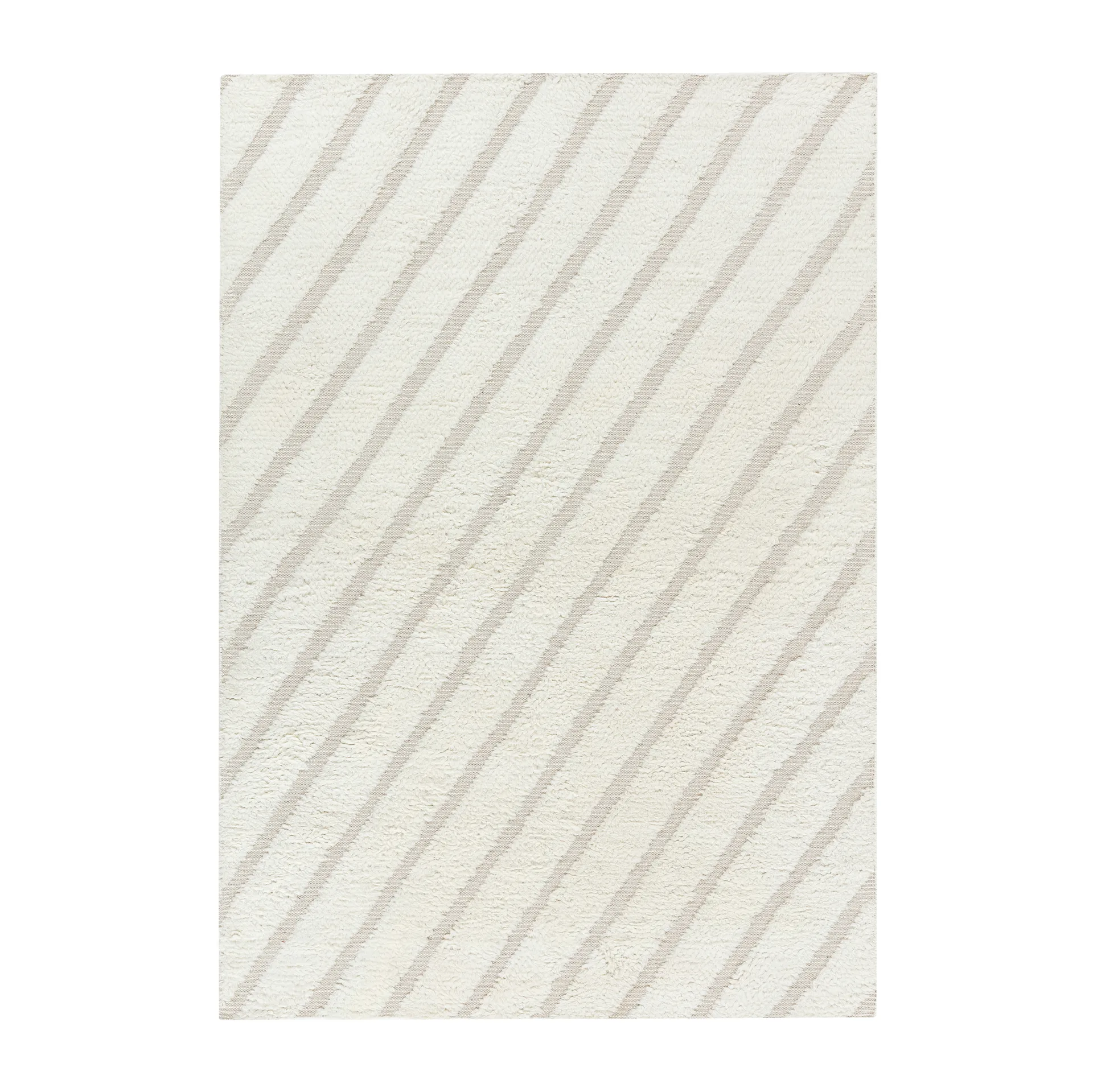 Tappeto in lana Cozy line natural white, 170x240 cm Scandi Living