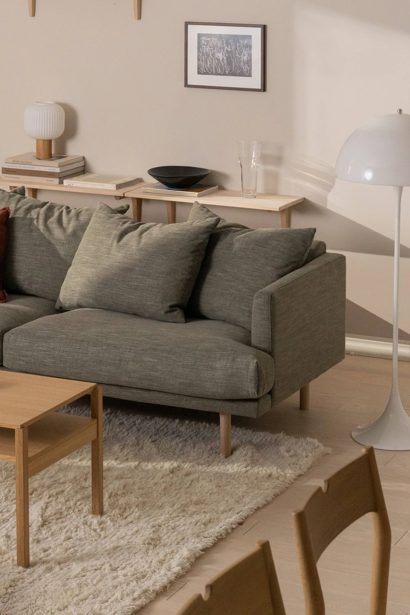 Tappeto in lana Cozy natural white, 200x300 cm Scandi Living