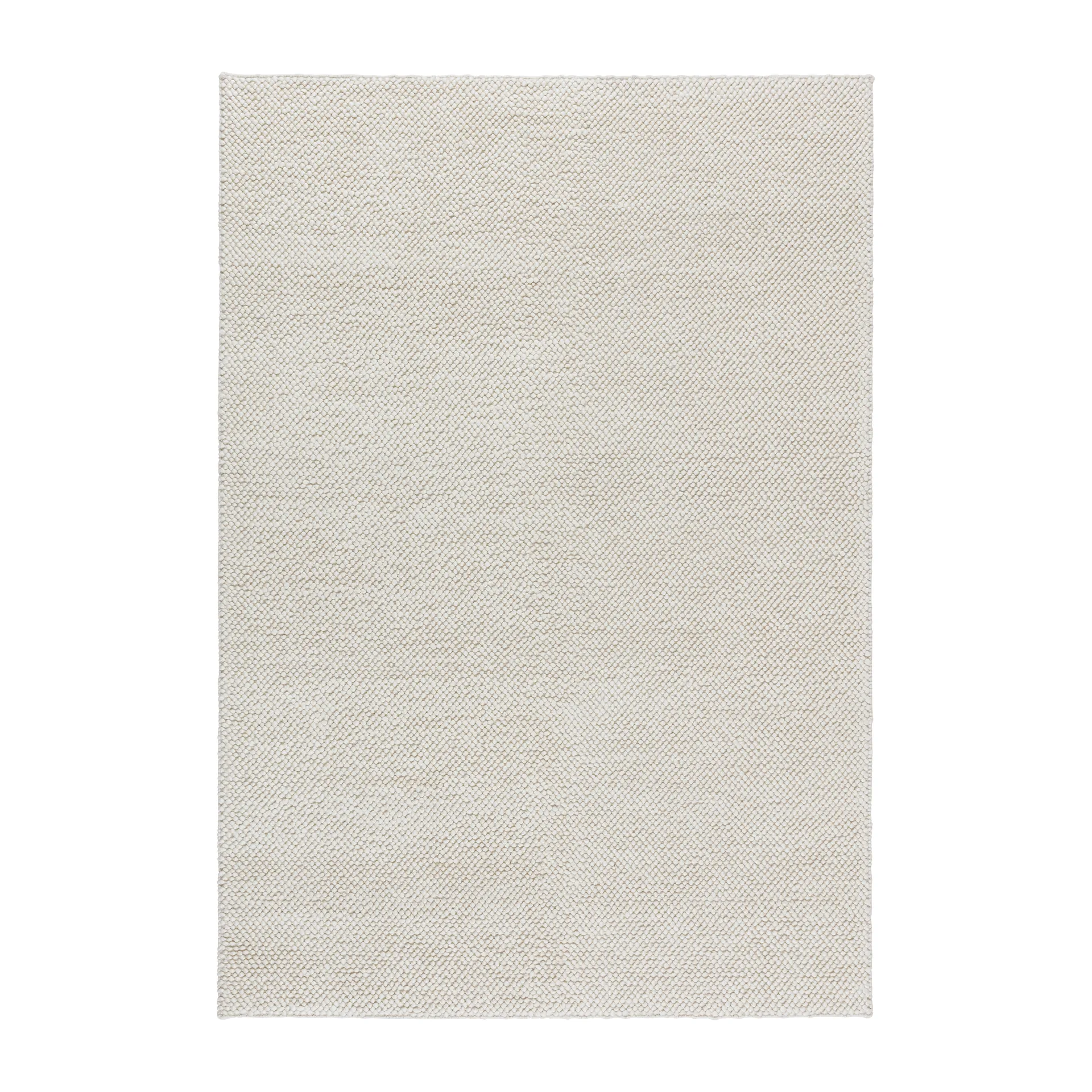 Tappeto in lana Flock bianco naturale, 200x300 cm Scandi Living