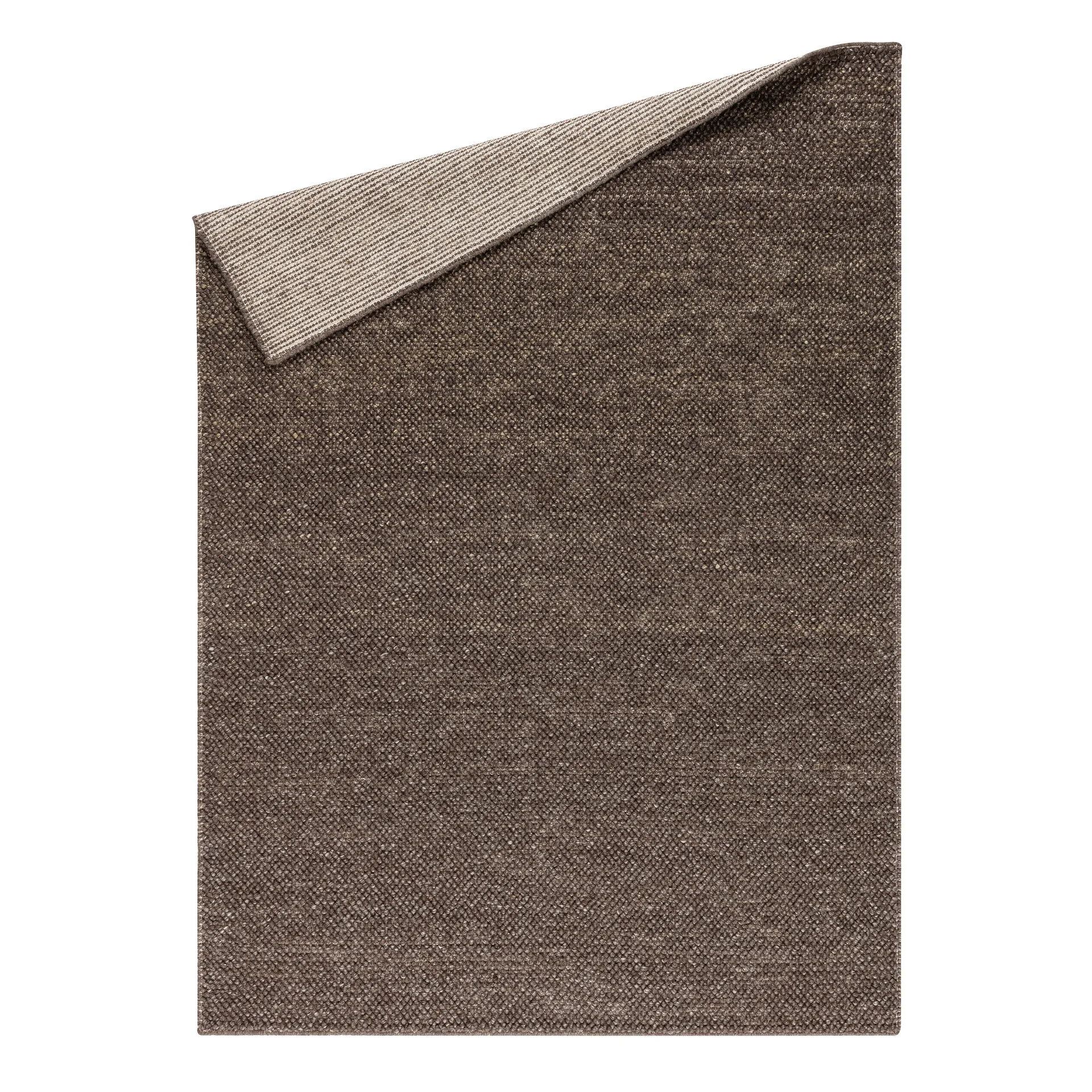 Tappeto in lana Flock natural brown, 170x240 cm Scandi Living