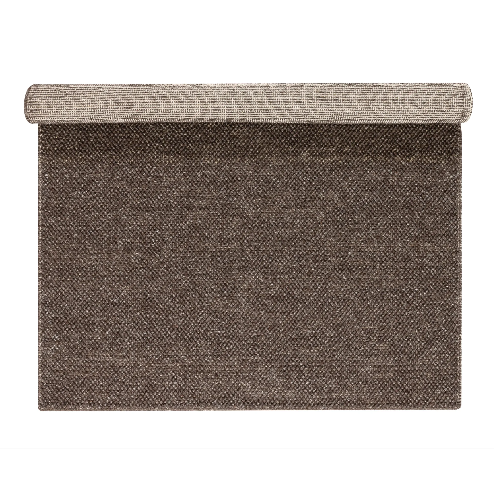 Tappeto in lana Flock natural brown, 170x240 cm Scandi Living