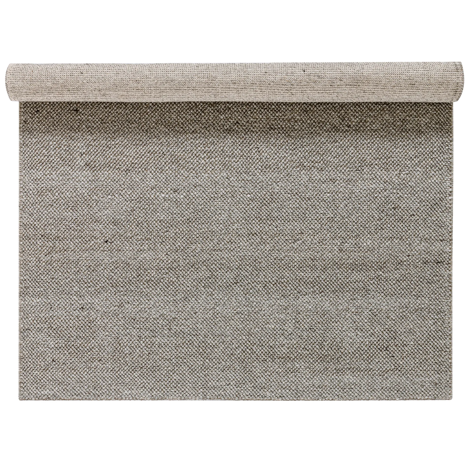 Tappeto in lana Flock nature grey, 200x300 cm Scandi Living