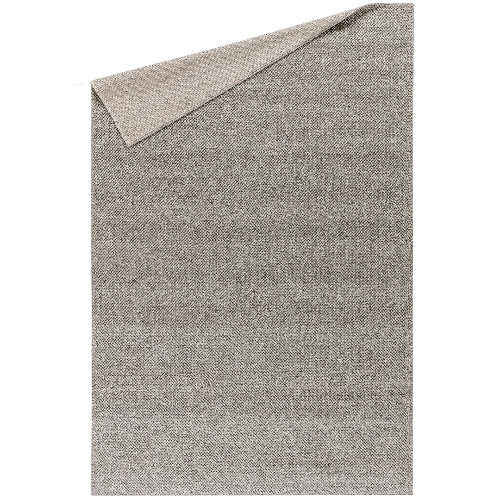 Tappeto in lana Flock nature grey, 200x300 cm Scandi Living