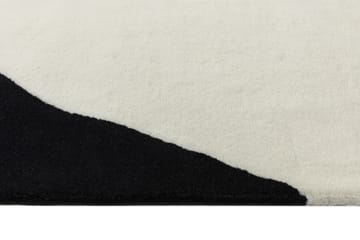 Tappeto in lana Flow bianco-nero - 170x240 cm - Scandi Living
