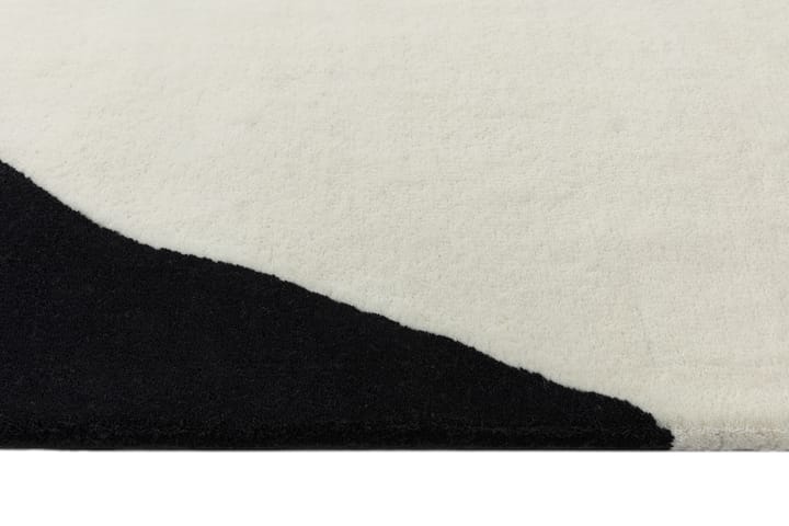 Tappeto in lana Flow bianco-nero, 170x240 cm Scandi Living