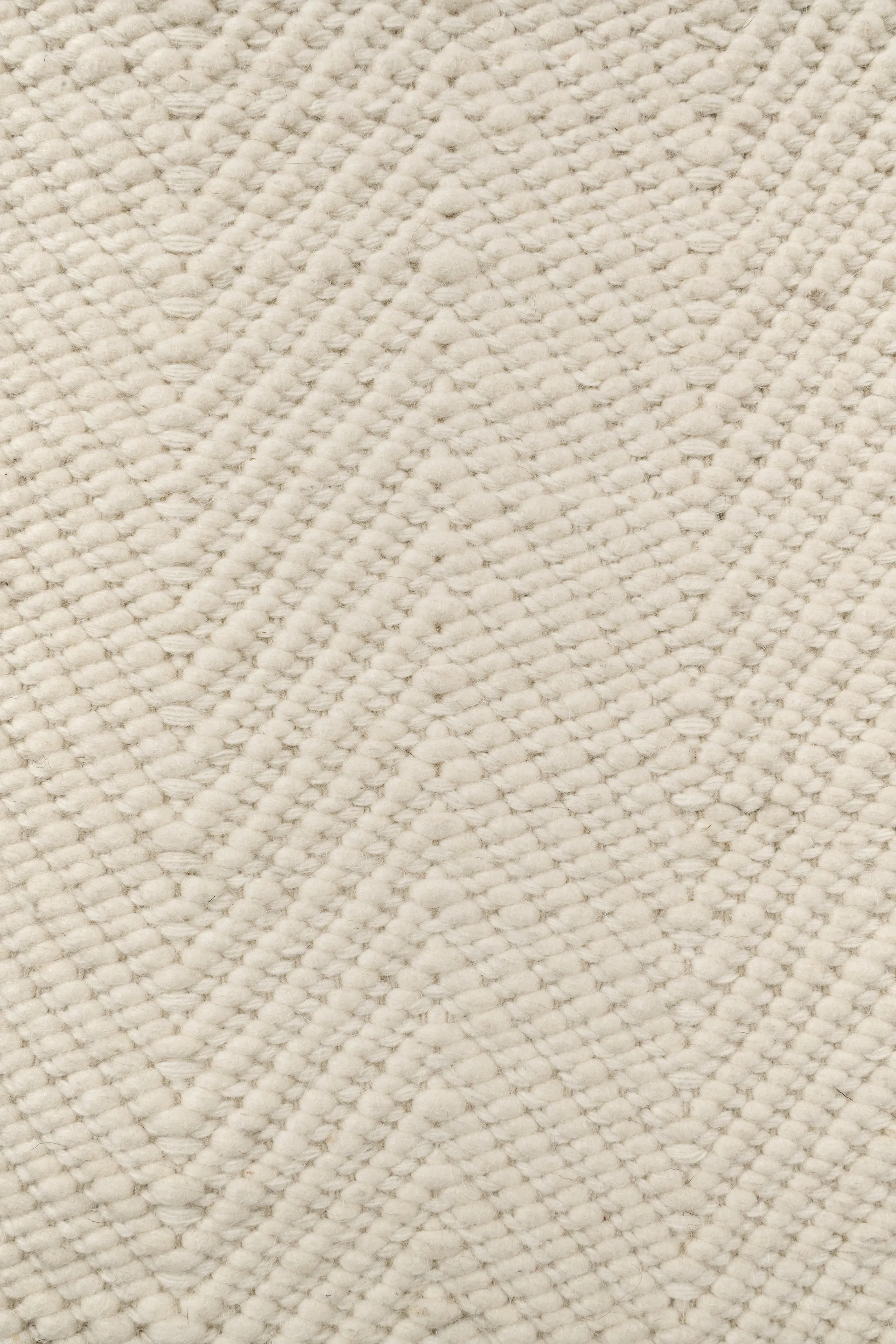 Tappeto in lana Furrow bianco naturale, 80x240 cm Scandi Living