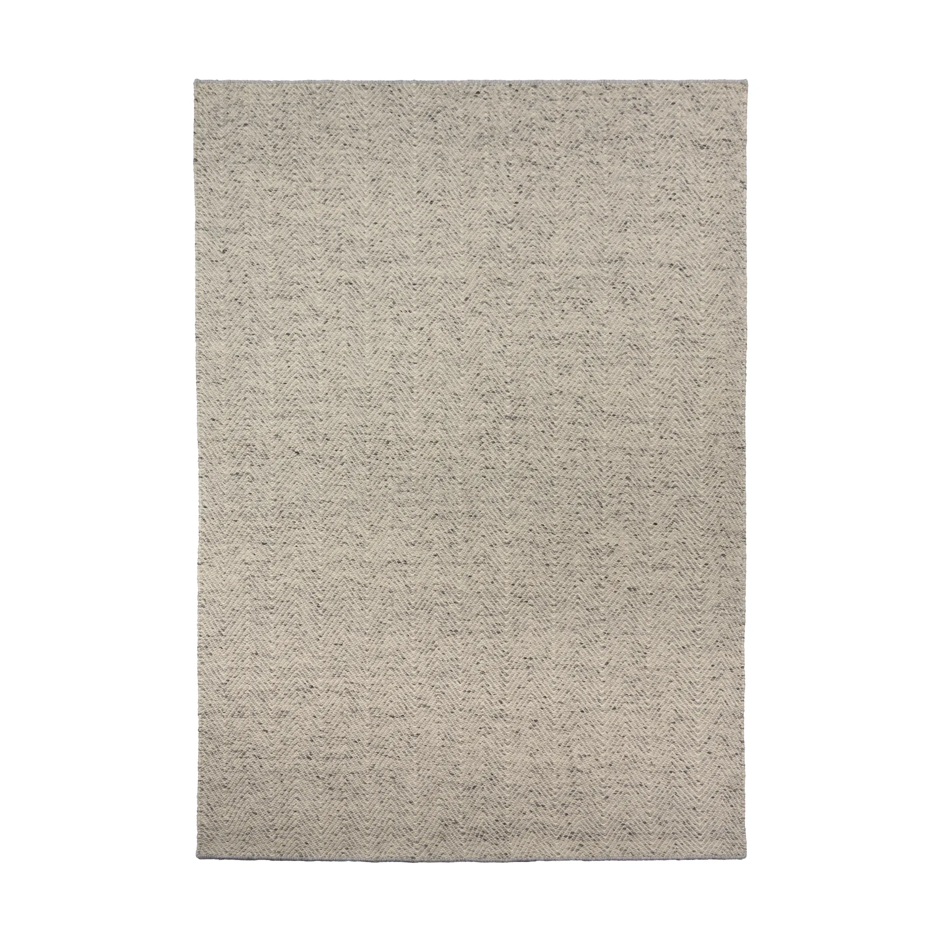 Tappeto in lana Furrow bianco naturale/grigio, 170x240 cm Scandi Living