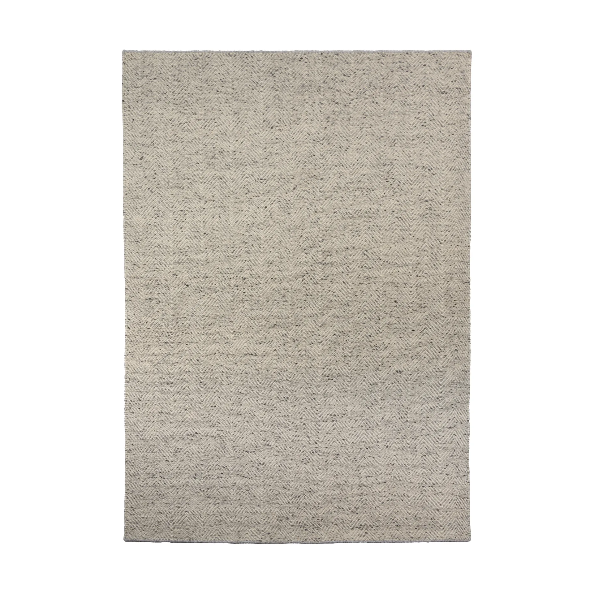 Tappeto in lana Furrow bianco naturale/grigio, 200x300 cm Scandi Living